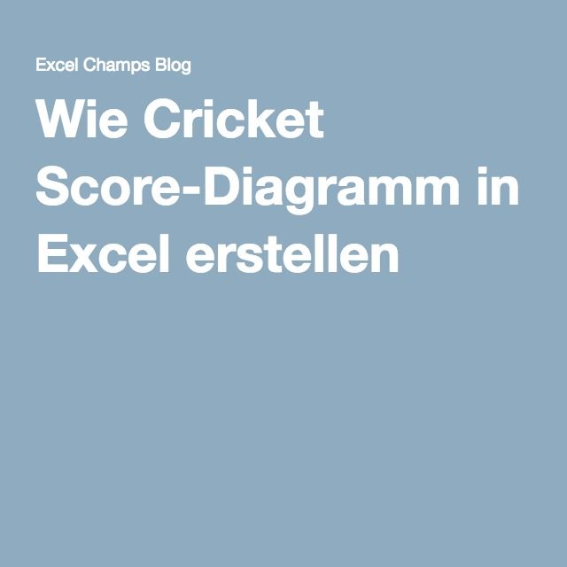 cricket scoring chart